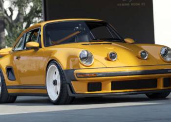 Este 911 da Singer traz faróis que não passam despercebidos