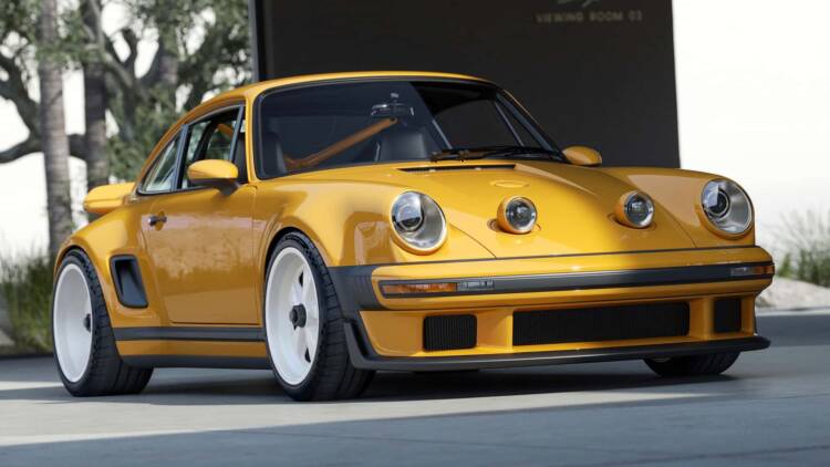 Este 911 da Singer traz faróis que não passam despercebidos