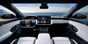 Model S interior
