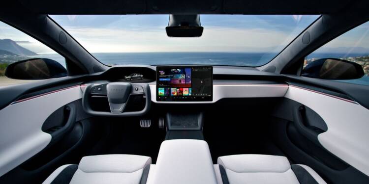 Model S interior