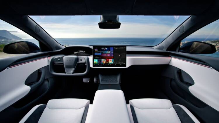 Model S interior