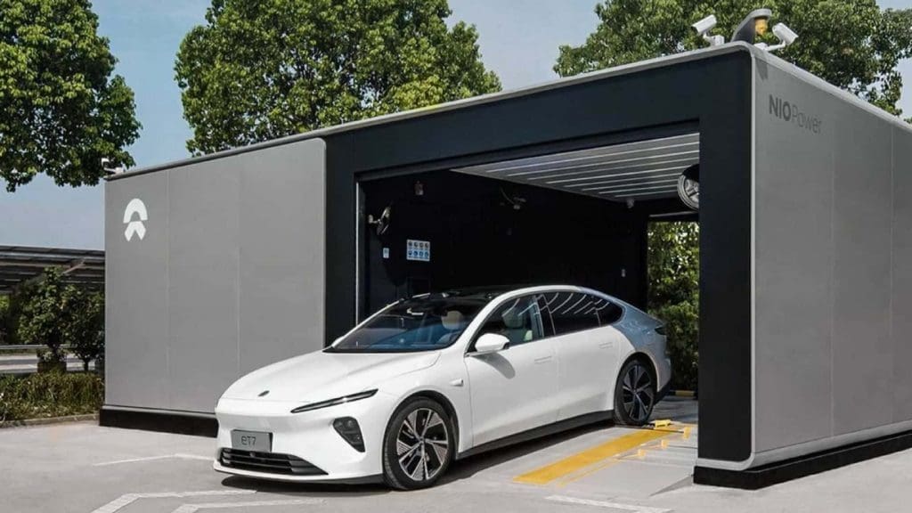 Nio estação de troca de baterias