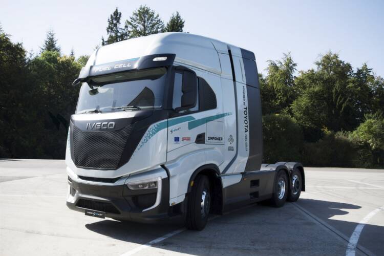 Hidrogénio, Toyota com parceria com a Iveco