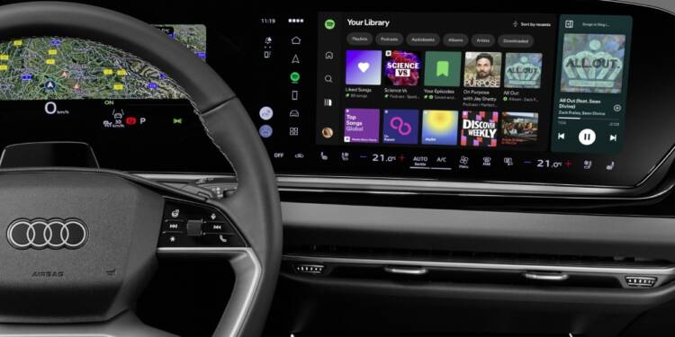 Audi torna-se o primeiro fabricante automóvel a lançar a aplicação Spotify totalmente nativa no automóvel