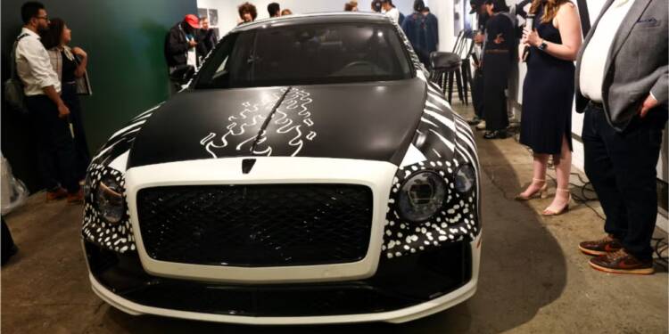 Flying Spur transformado em obra de arte
