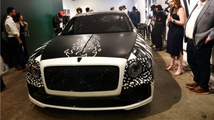 Flying Spur transformado em obra de arte