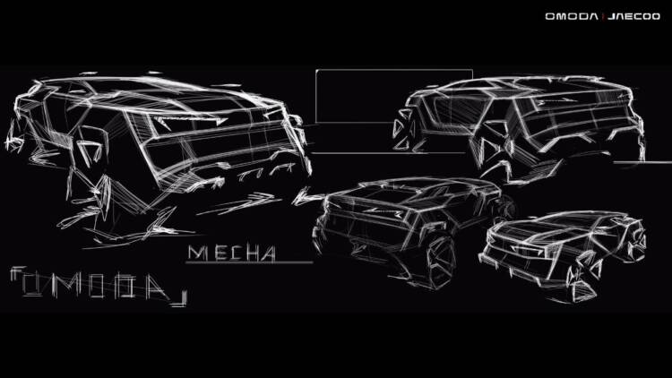 Omoda X SUV compacto inspirado na ficção cientifica